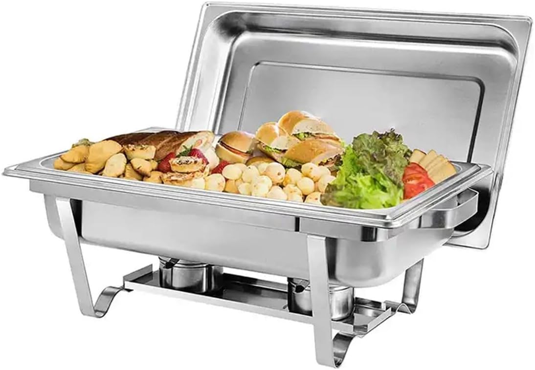 Rechaud metálico para buffet com cuba de 12 litros