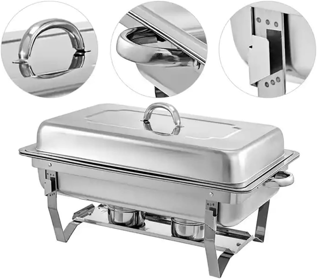 Rechaud metálico para buffet com cuba de 12 litros