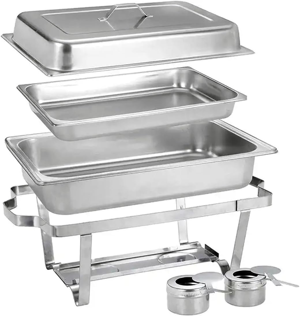 Rechaud metálico para buffet com cuba de 12 litros