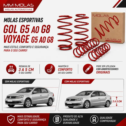 Kit 4 Molas Esportivas Do Gol G5 G6 G7 Todos