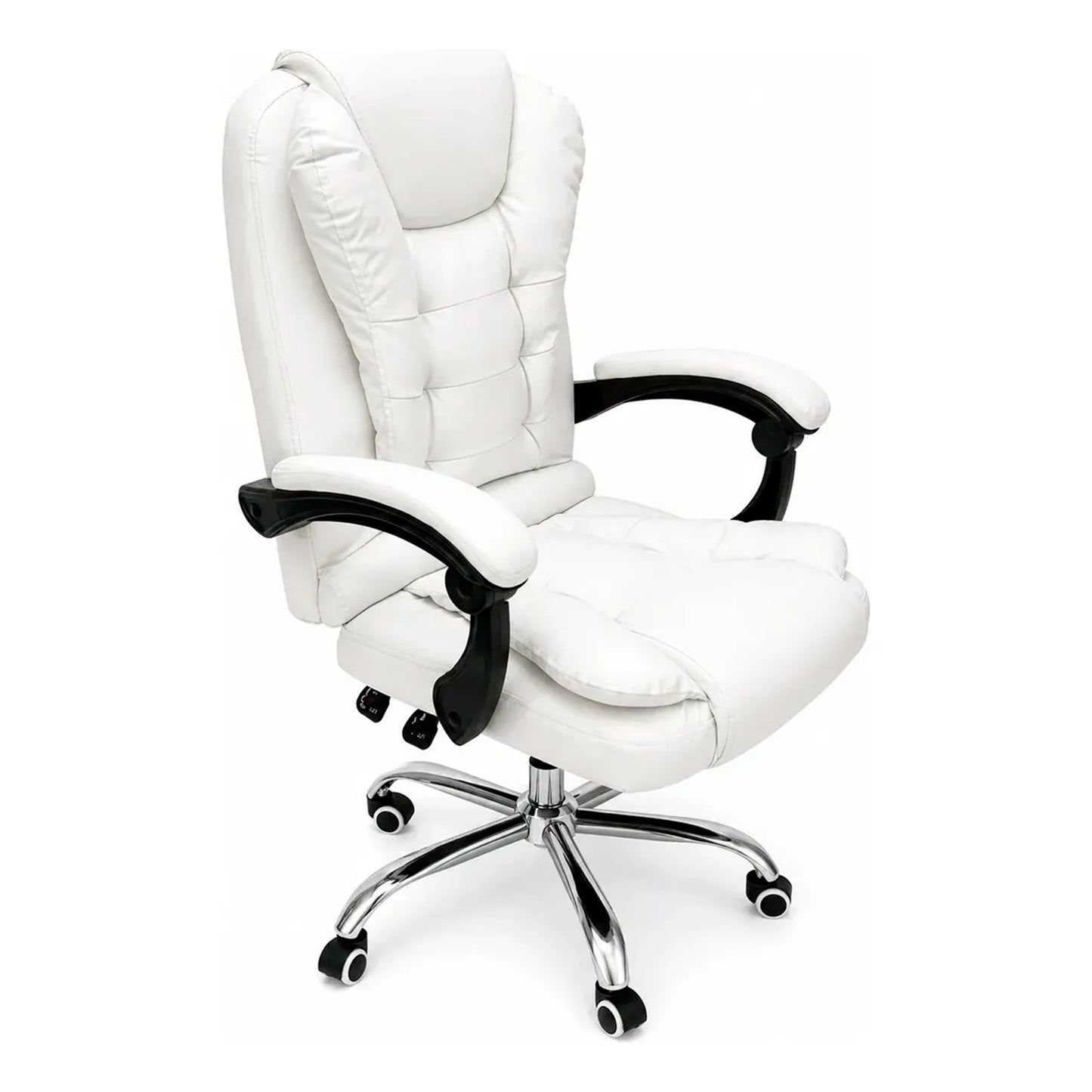 Cadeira Escritório Conforto Ergonômica Reclinável Branca