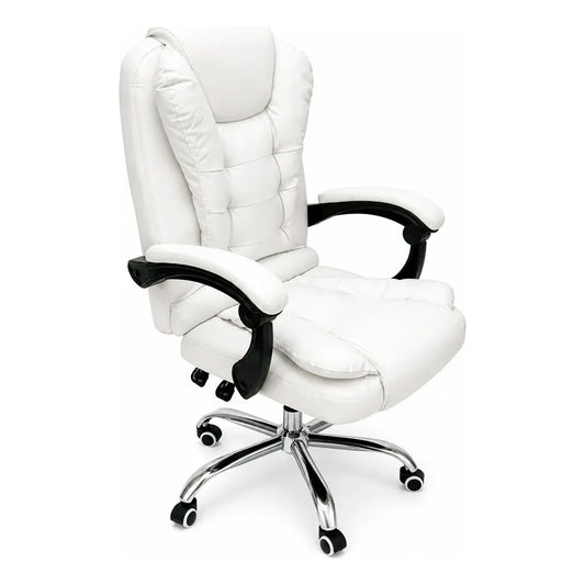 Cadeira Escritório Conforto Ergonômica Reclinável Branca